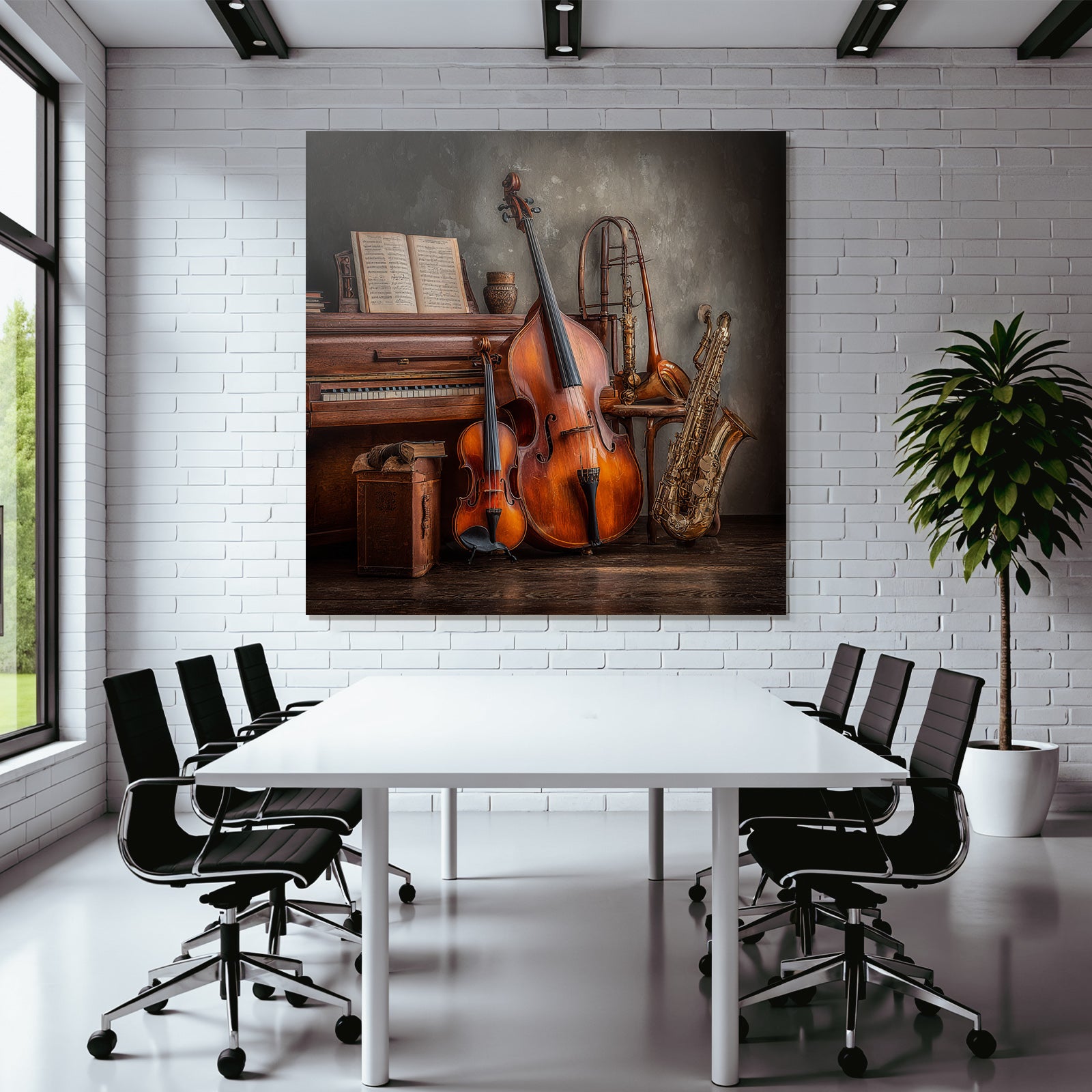 Musikalische Instrumente Im Kunstvollen Setting