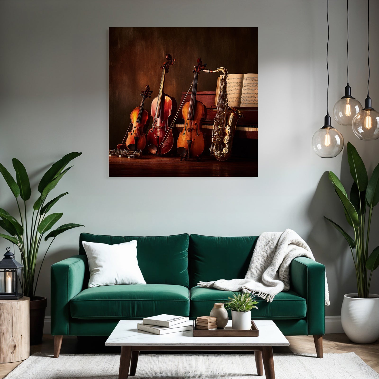 Musikinstrumente Arrangement Stimmungsvoll