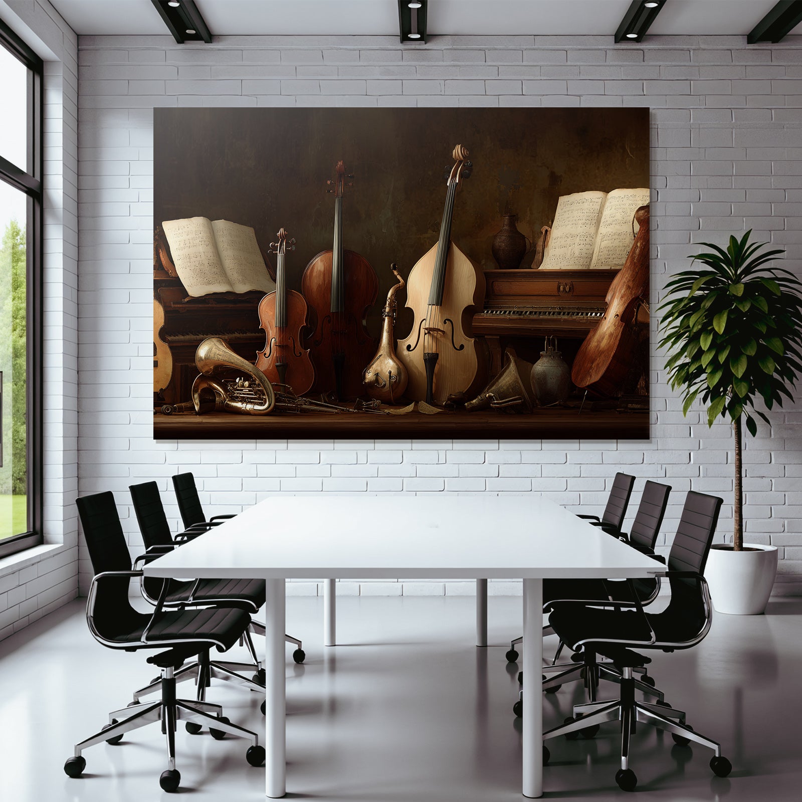 Musikalische Instrumente Und Notenblätter
