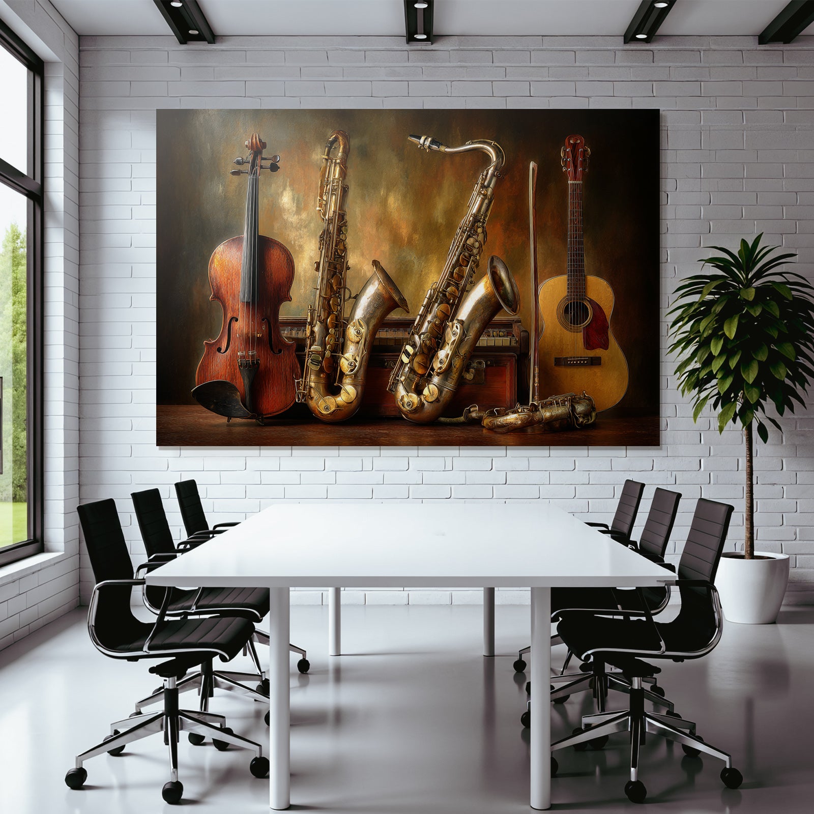 Musikinstrumente Saxophone Geige Gitarre Flote
