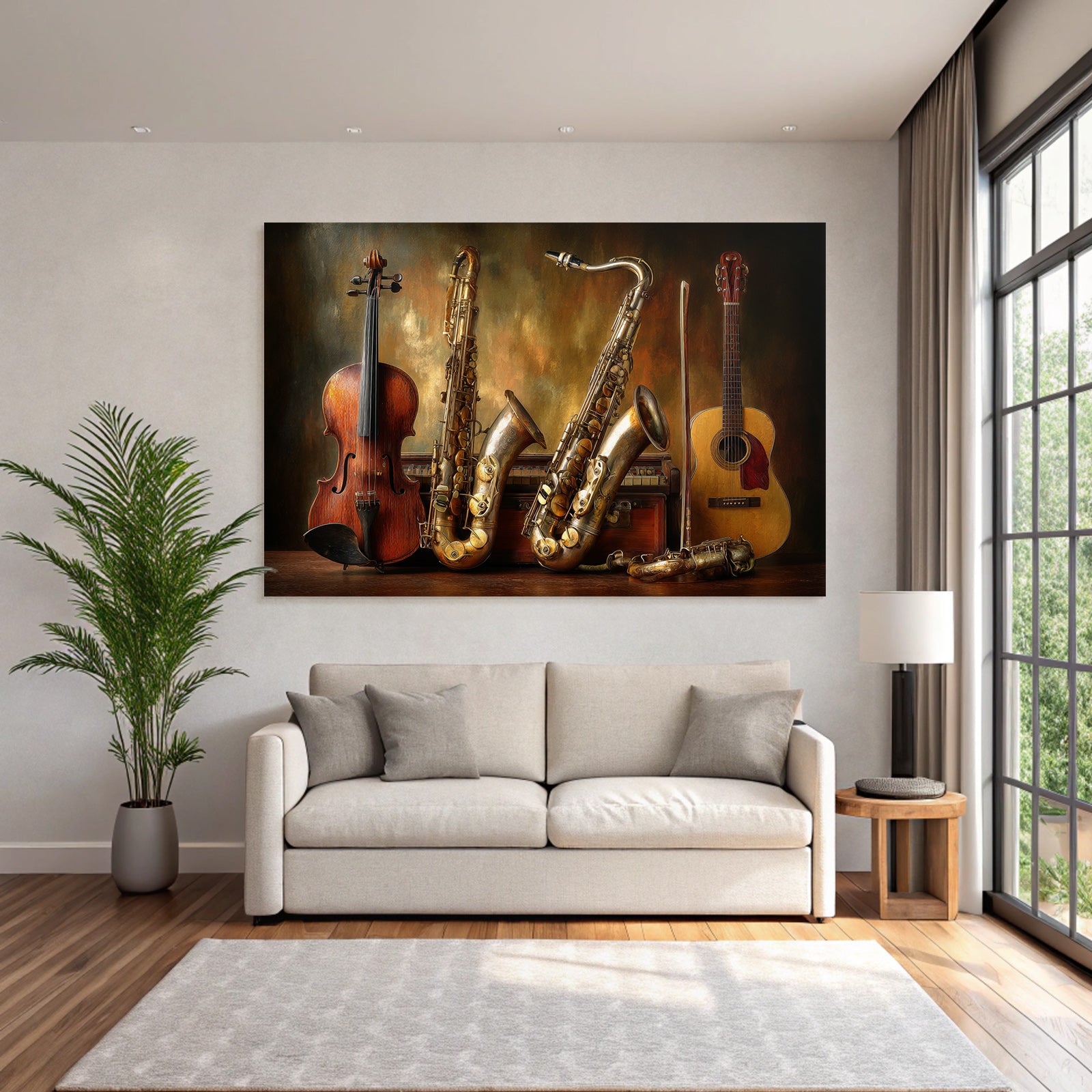Musikinstrumente Saxophone Geige Gitarre Flote