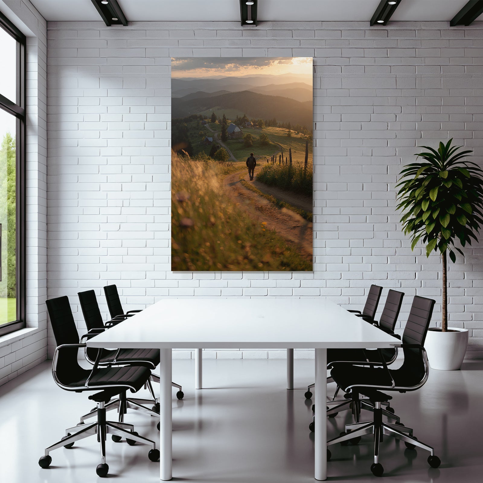 Friedliche Landschaft Beim Abschied Des Tages