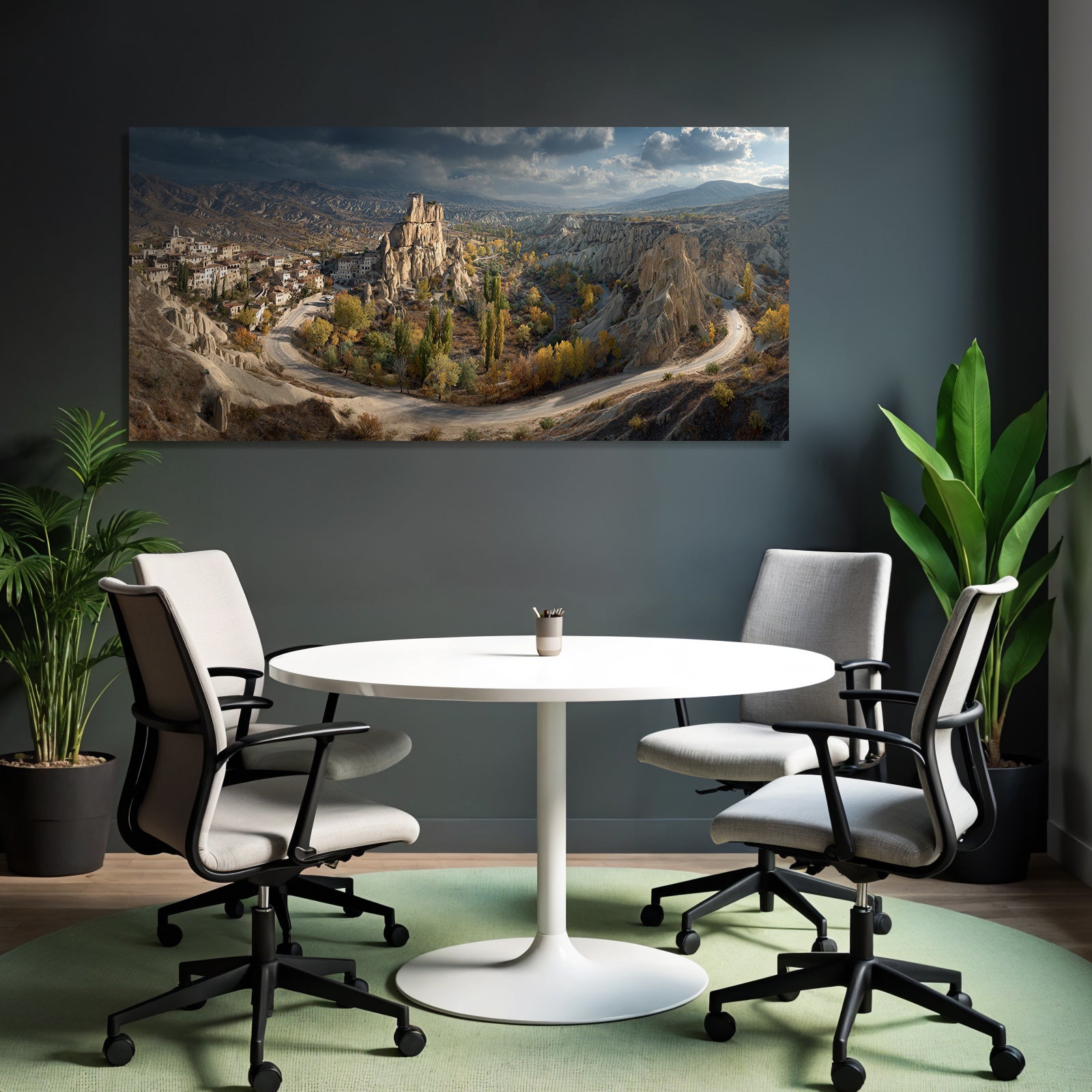 Landschaft Cappadocia Herbstfarben Geologische Formationen