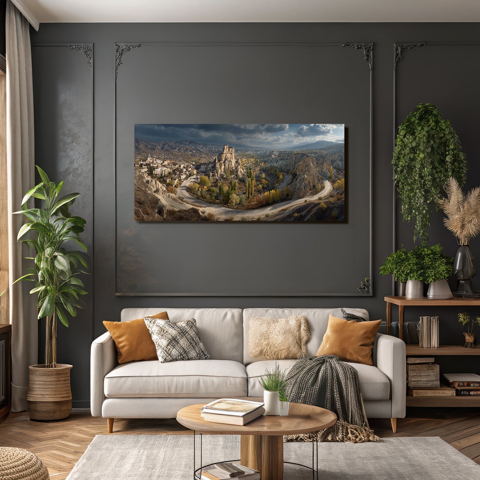 Landschaft Cappadocia Herbstfarben Geologische Formationen
