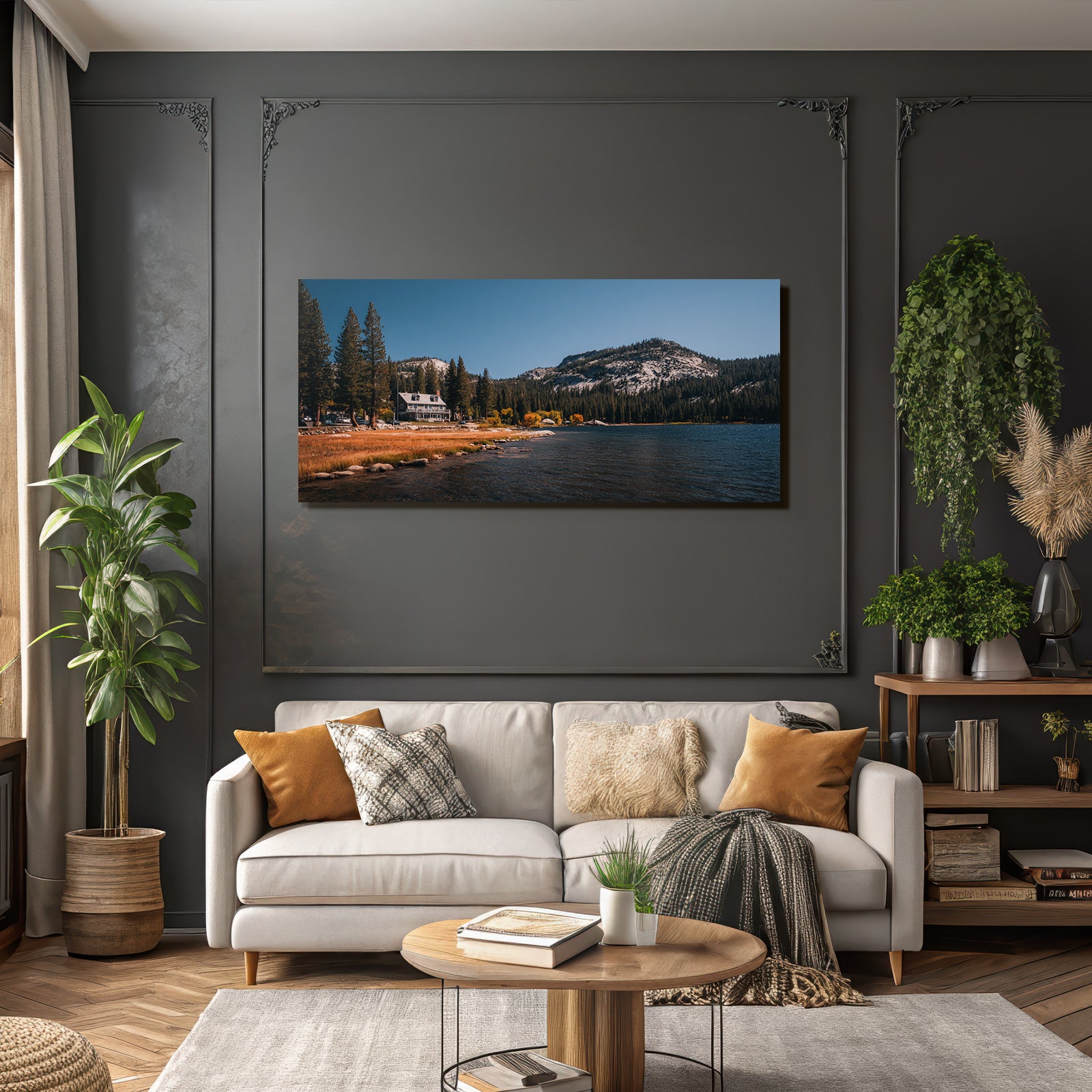 See Mountains Und Haus In Der Natur Landscape