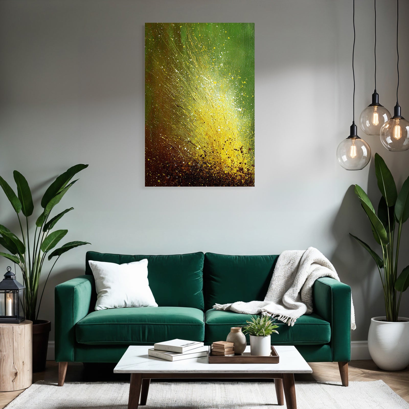 Abstrakte Malerei Bunte Explosion Energie Natur Phänomene