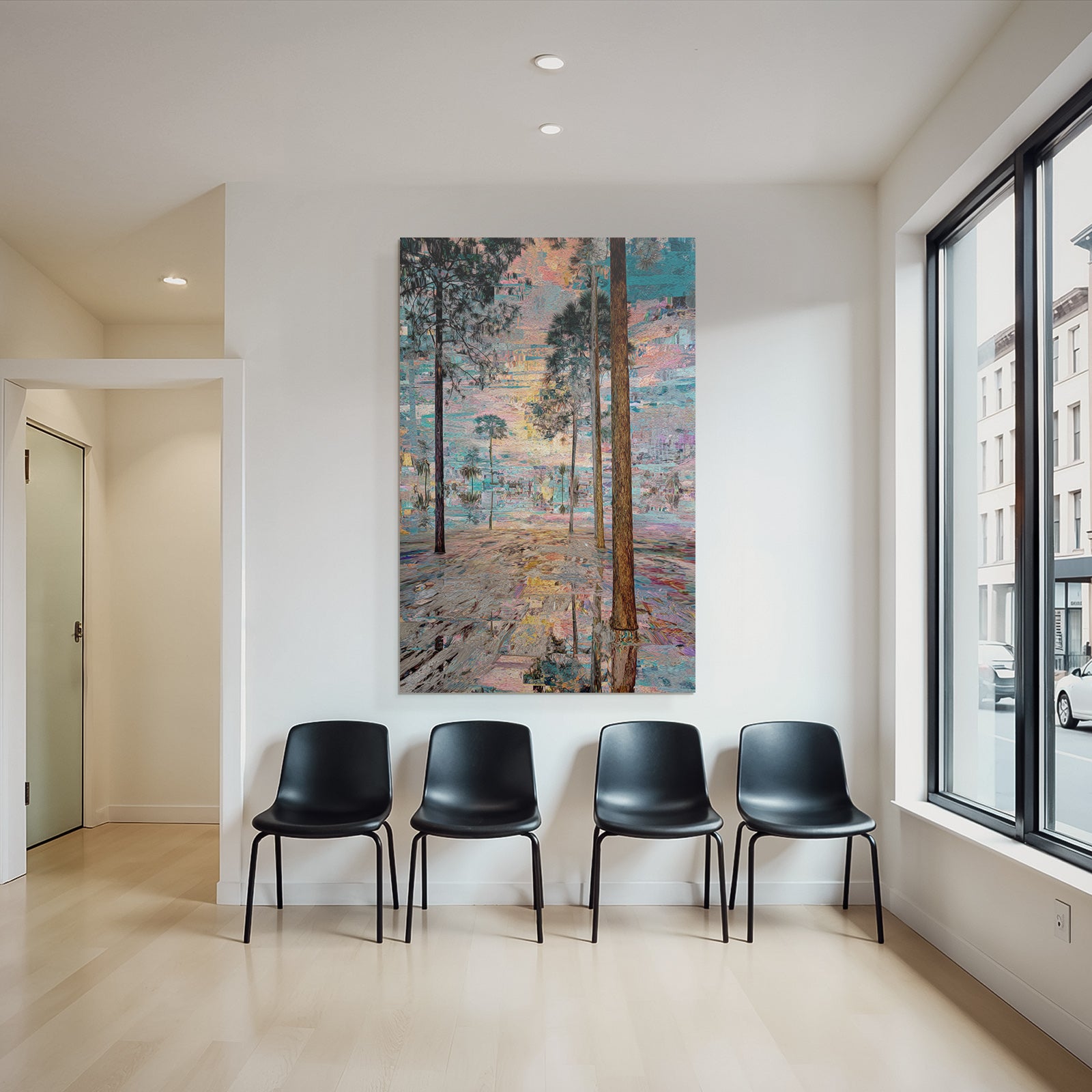 Abstrakte Waldszene Impressionistische Kunst Dreamy Surrrealistisch