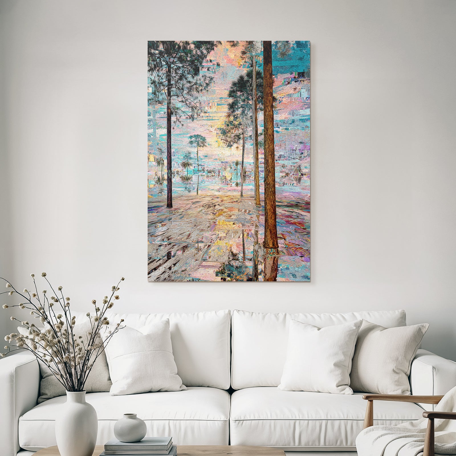 Abstrakte Waldszene Impressionistische Kunst Dreamy Surrrealistisch