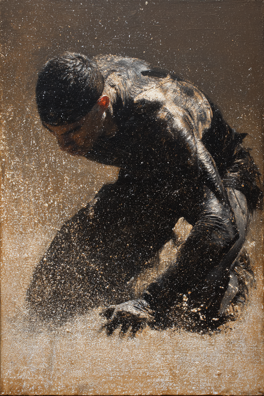 Figuren In Bewegung Im Regen Mit Splash Effekt | Sport und Bewegung | Themen und Hobbys