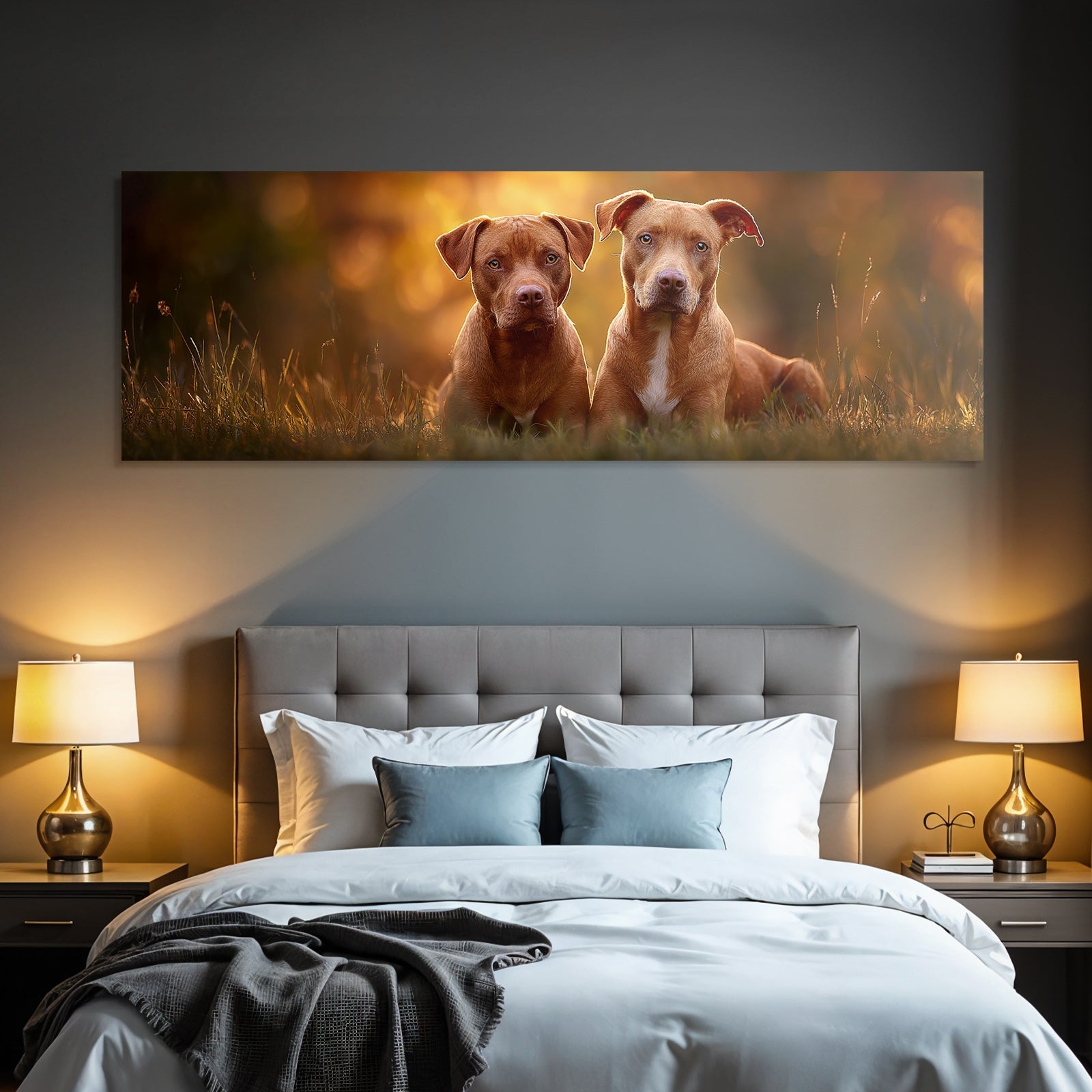 Sitzen Neben Einander Im Grünen Licht Der Sonneuntergang