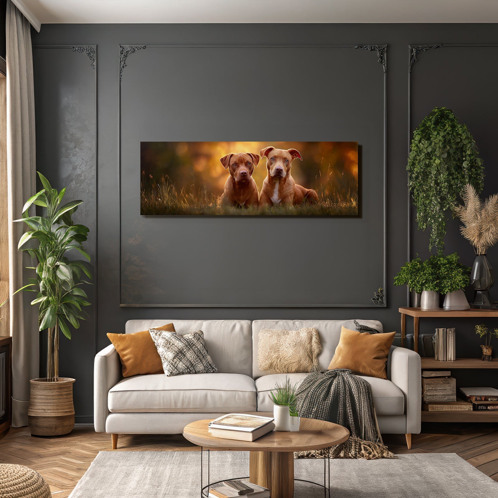 Sitzen Neben Einander Im Grünen Licht Der Sonneuntergang