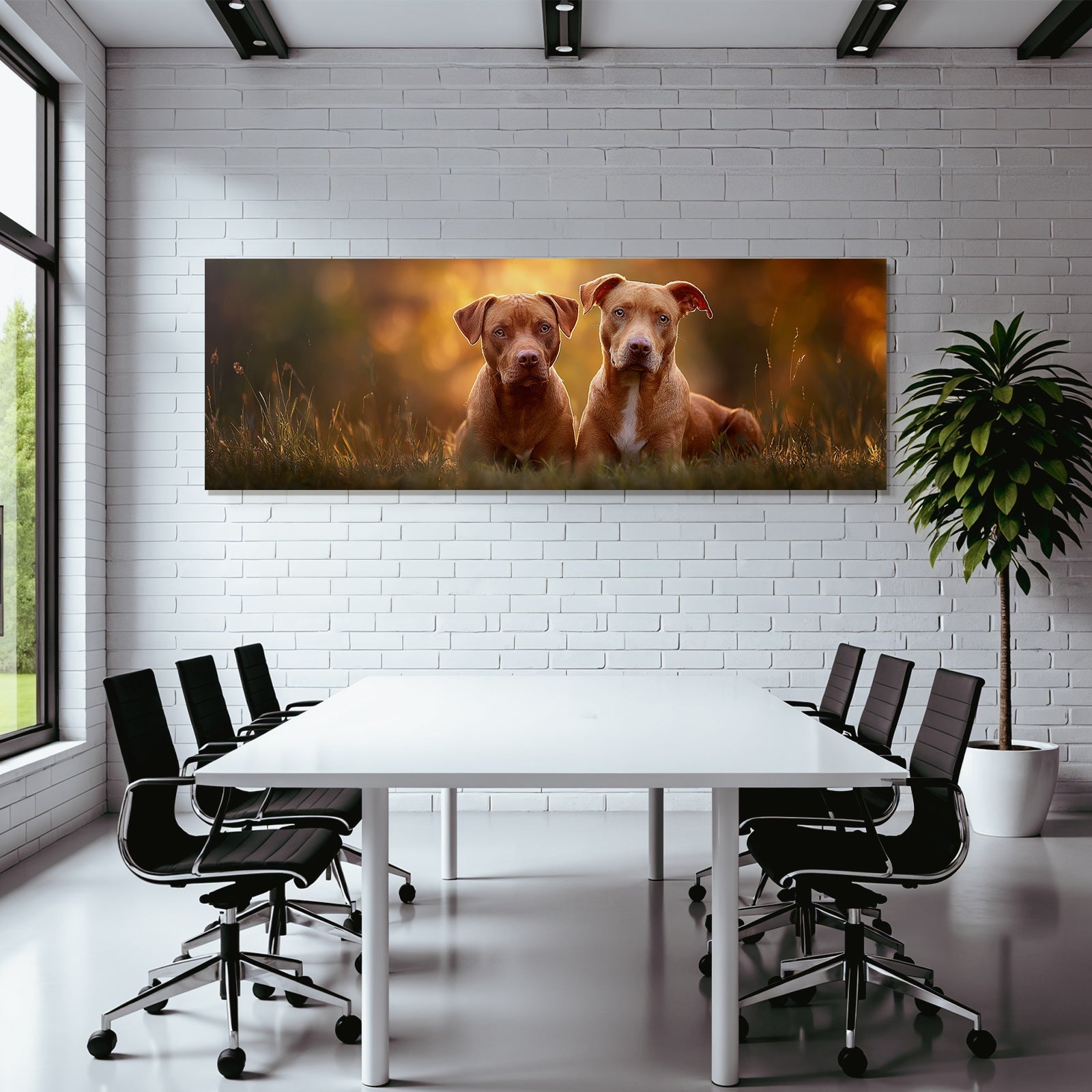 Sitzen Neben Einander Im Grünen Licht Der Sonneuntergang