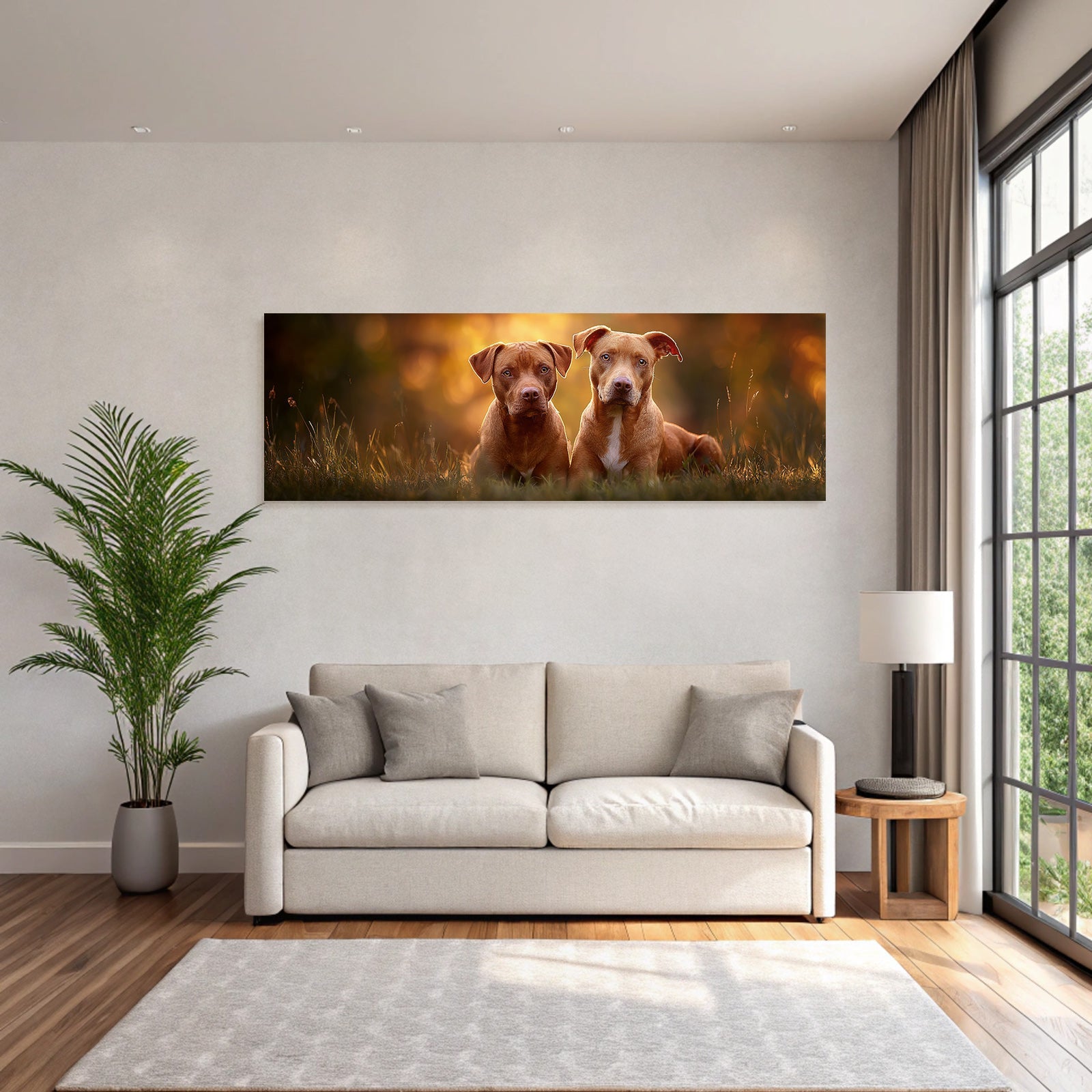 Sitzen Neben Einander Im Grünen Licht Der Sonneuntergang