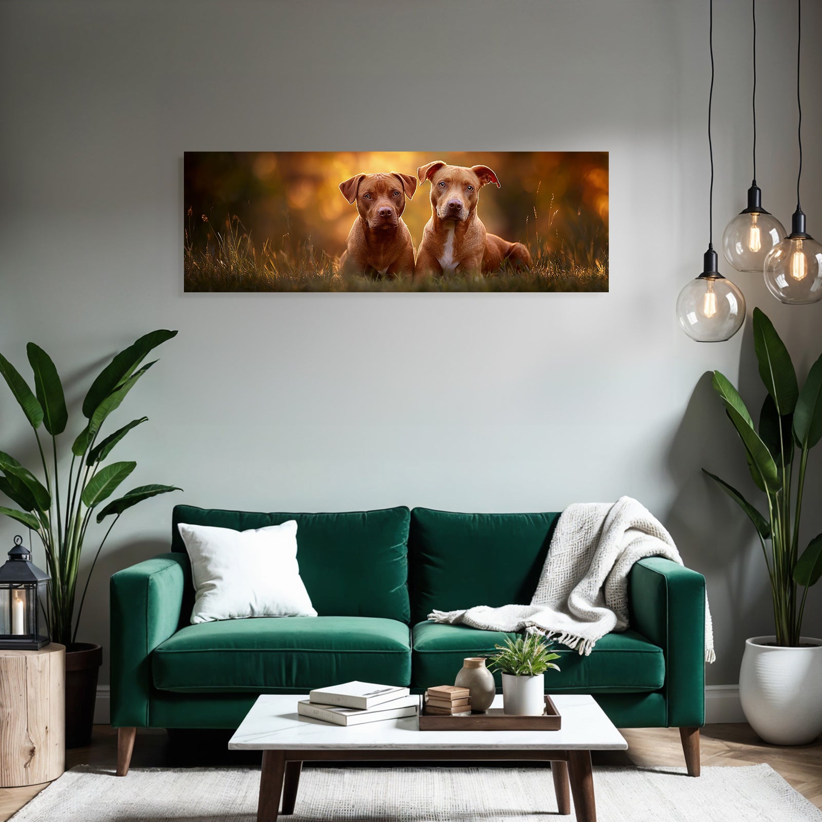 Sitzen Neben Einander Im Grünen Licht Der Sonneuntergang