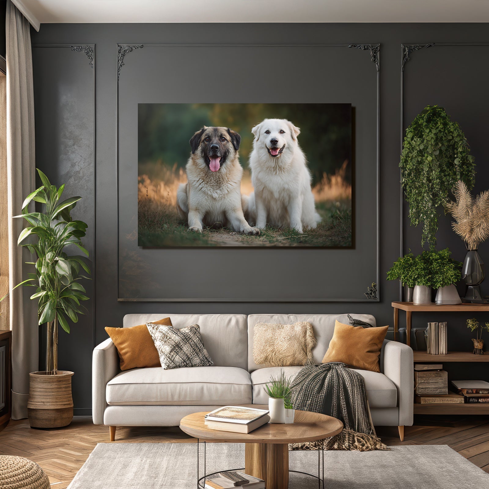 Sitzen Vor Einem Natürlichen Hintergrund Lachend