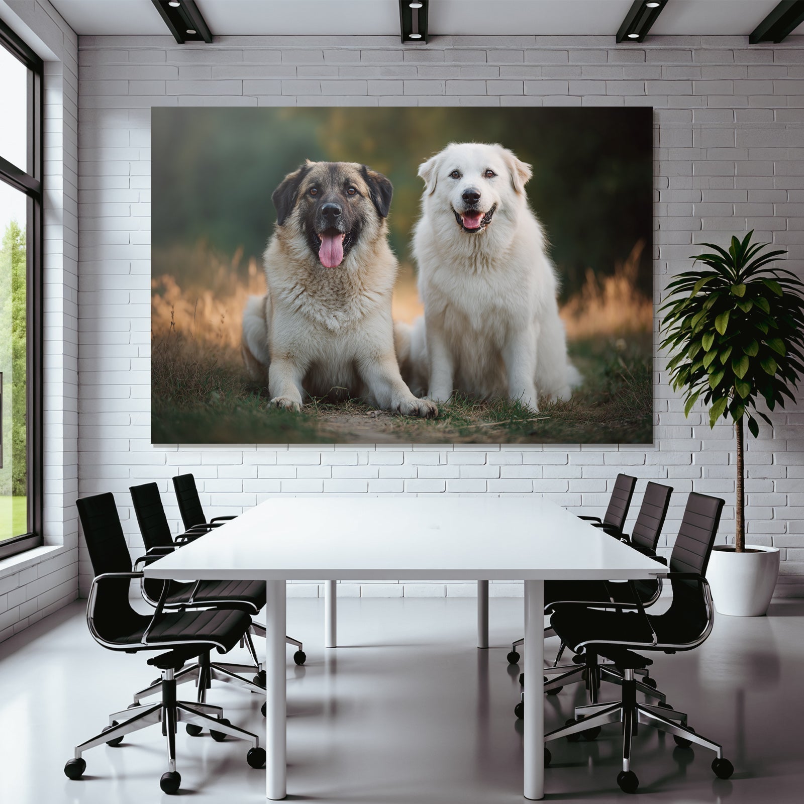 Sitzen Vor Einem Natürlichen Hintergrund Lachend