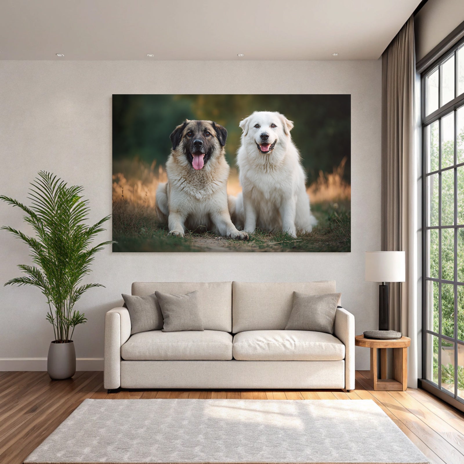 Sitzen Vor Einem Natürlichen Hintergrund Lachend