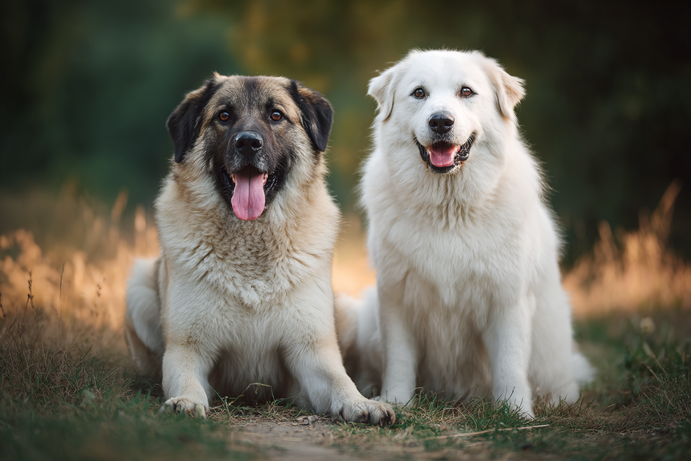 Sitzen Vor Einem Natürlichen Hintergrund Lachend | Katzen und Hunde | Tiere