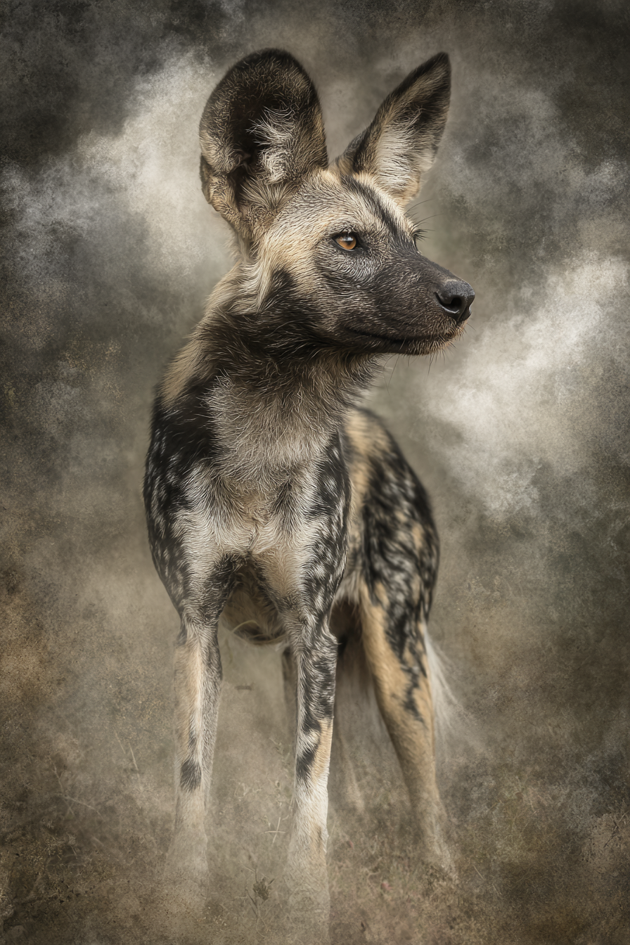 Afrikanischer Wildhund Mit Eindeutigen Markierungen | Safari und Wildtiere | Tiere