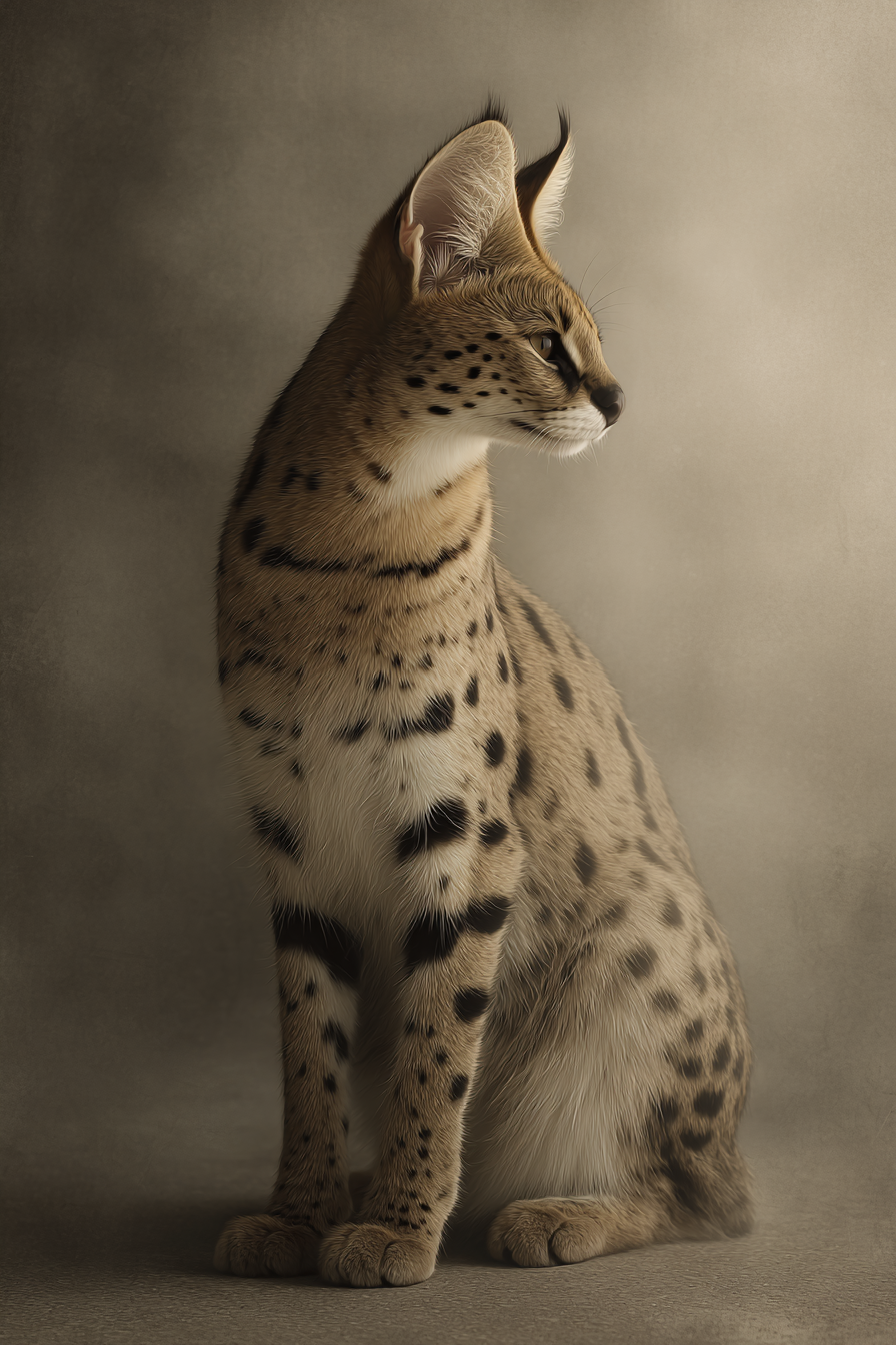 Serval Wildkatze Afrika Langbeinig Grosse Ohren Gefleckte Fell | Safari und Wildtiere | Tiere