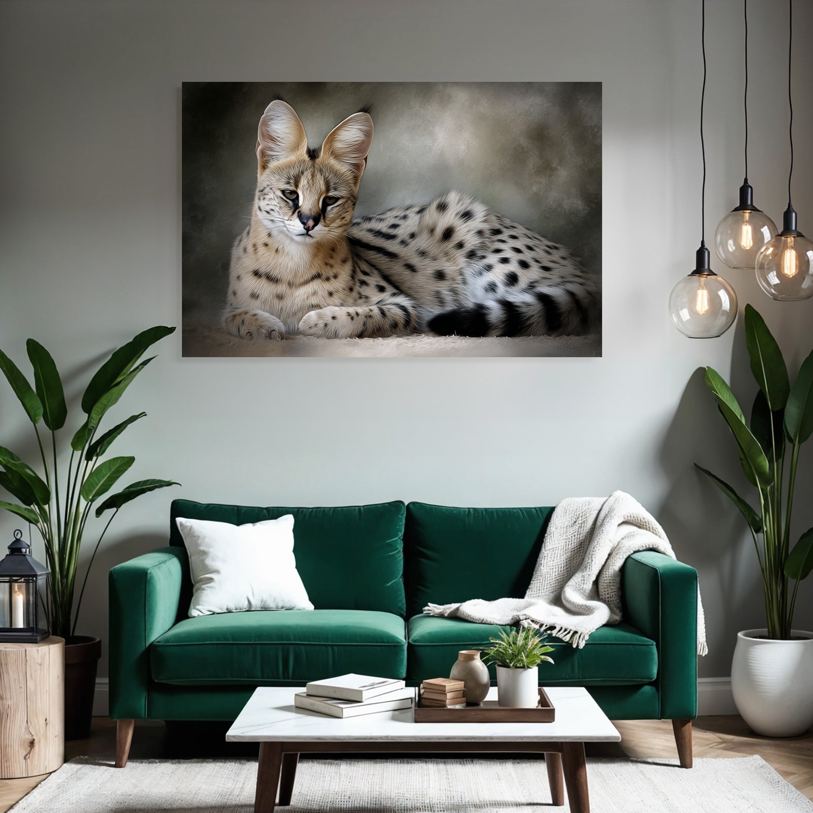 Serval Afrika Wildkatze Langbeinige Grosse Ohr Leopardenfell