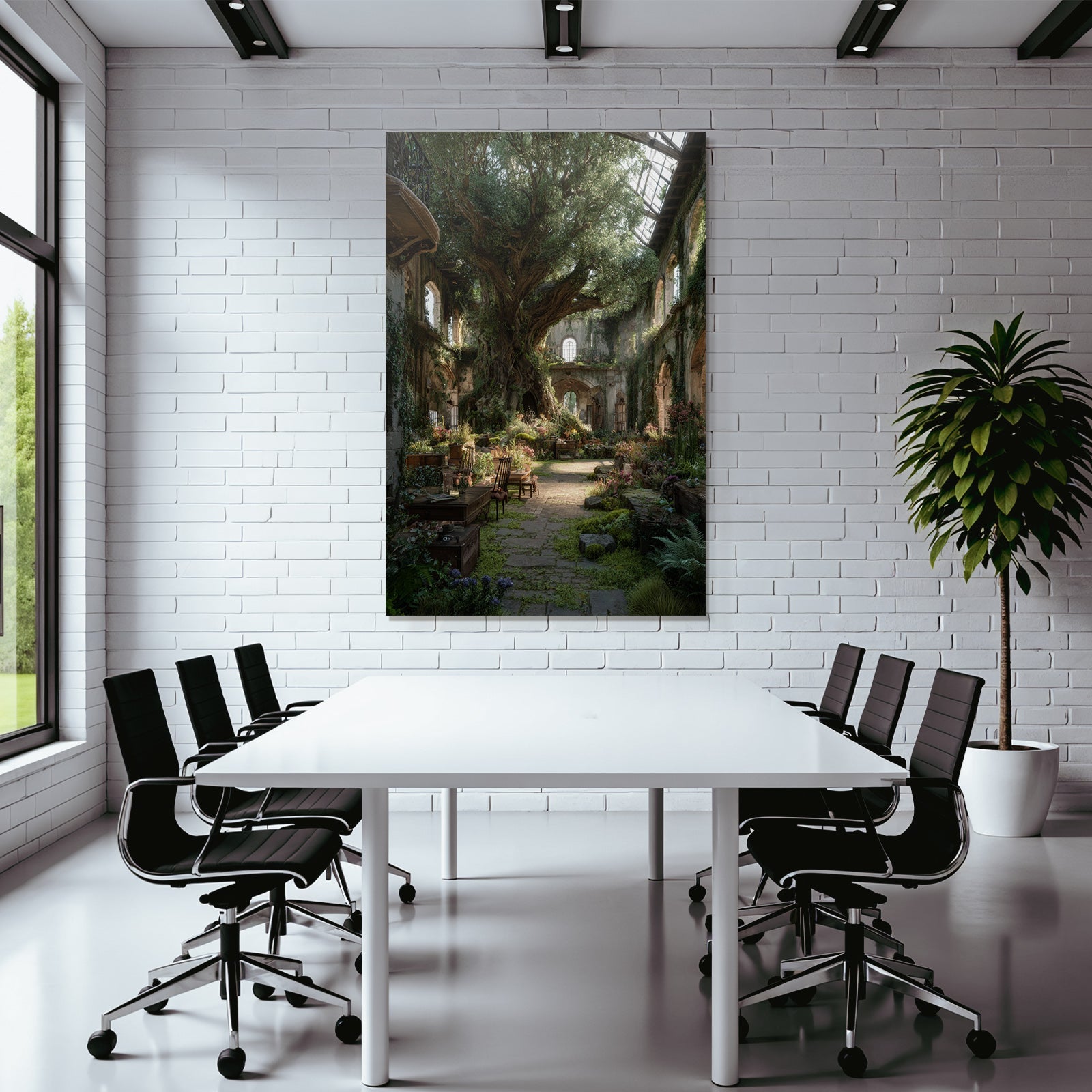 Serene Innen Garten Im Ruinenbrot Eines Alten Gebaudes | Lost Places | Architektur