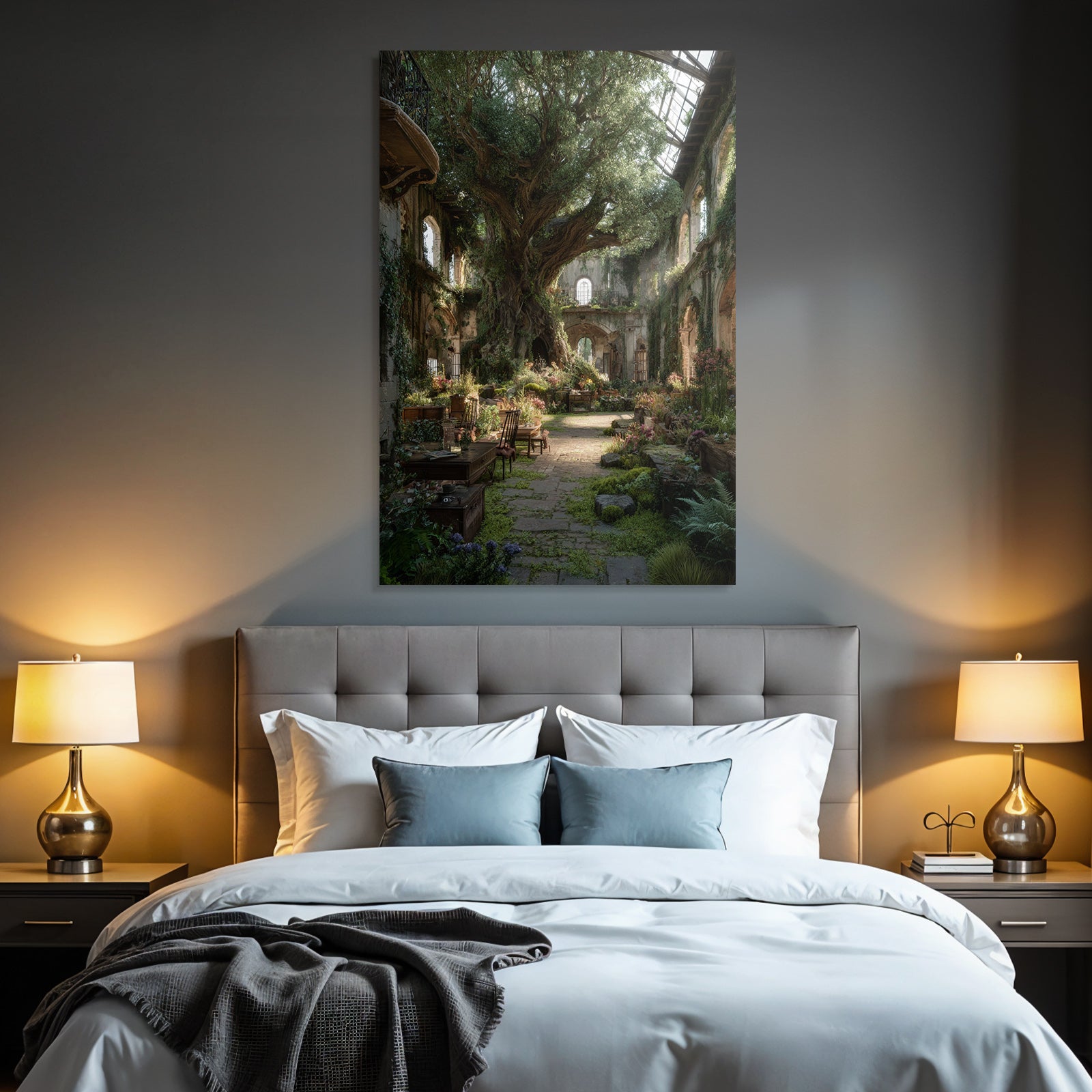 Serene Innen Garten Im Ruinenbrot Eines Alten Gebaudes | Lost Places | Architektur