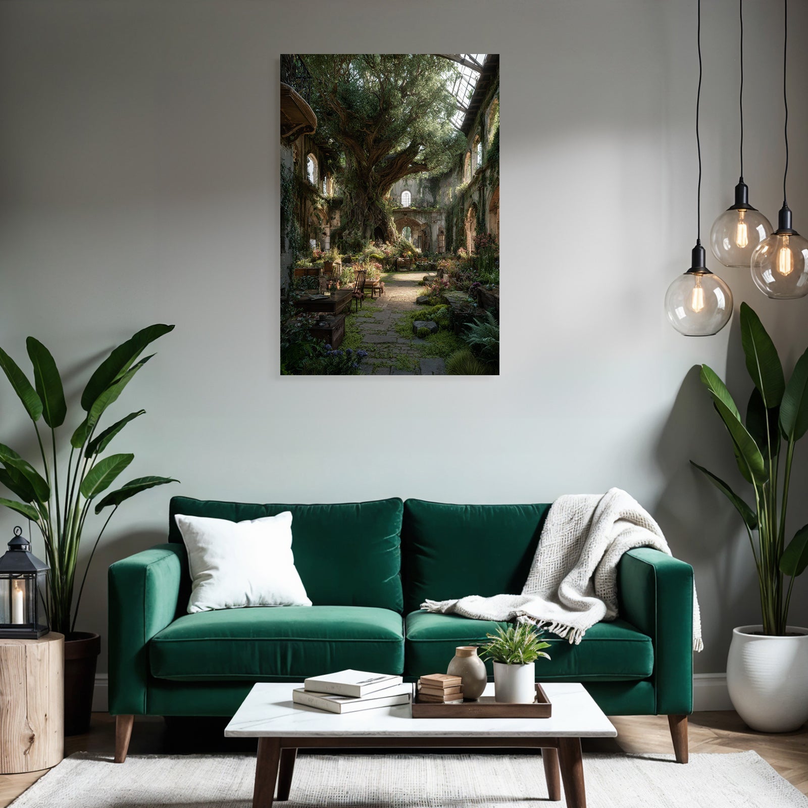 Serene Innen Garten Im Ruinenbrot Eines Alten Gebaudes | Lost Places | Architektur