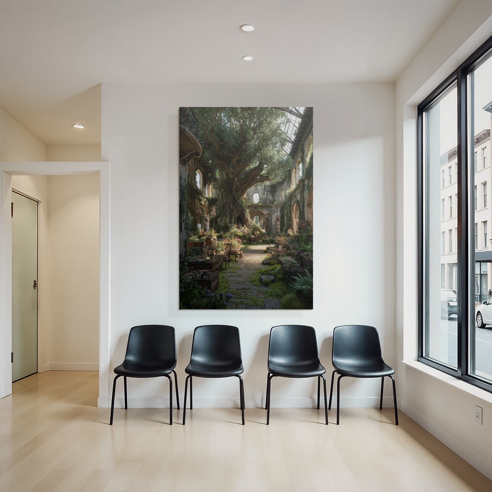 Serene Innen Garten Im Ruinenbrot Eines Alten Gebaudes | Lost Places | Architektur