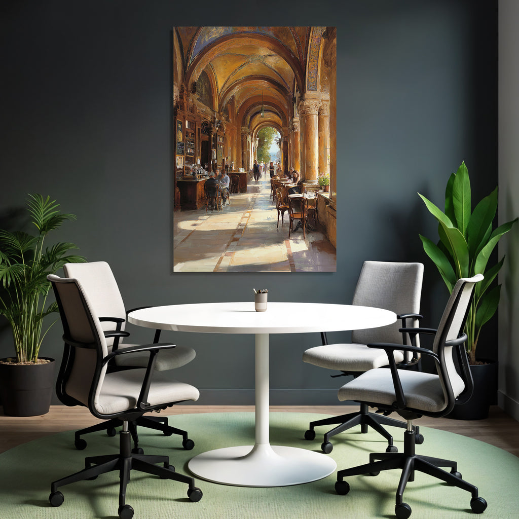 Elegant Interior Cafe With Blur
