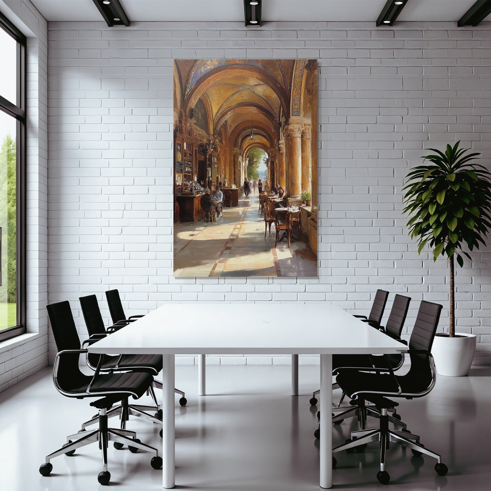 Elegant Interior Cafe With Blur