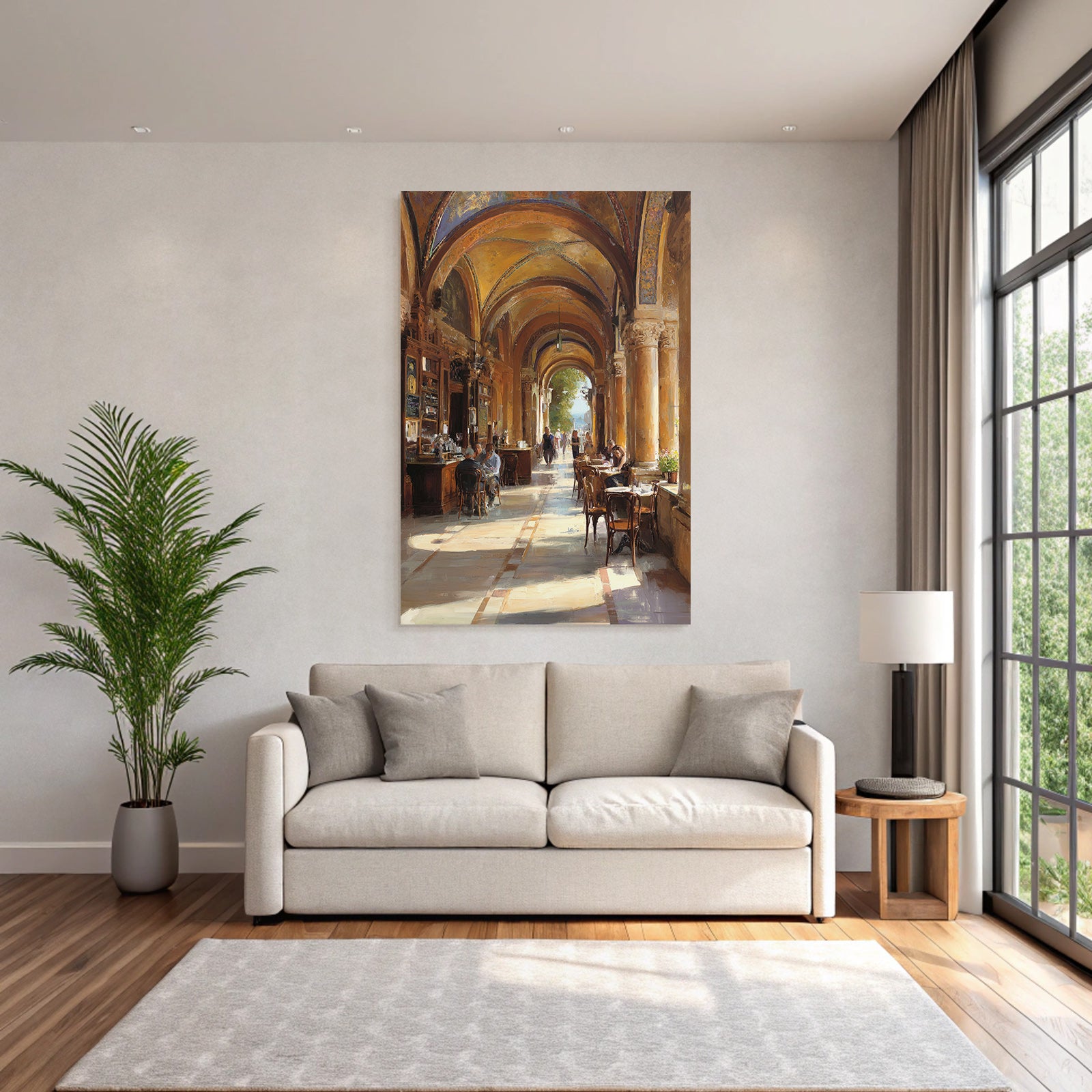 Elegant Interior Cafe With Blur