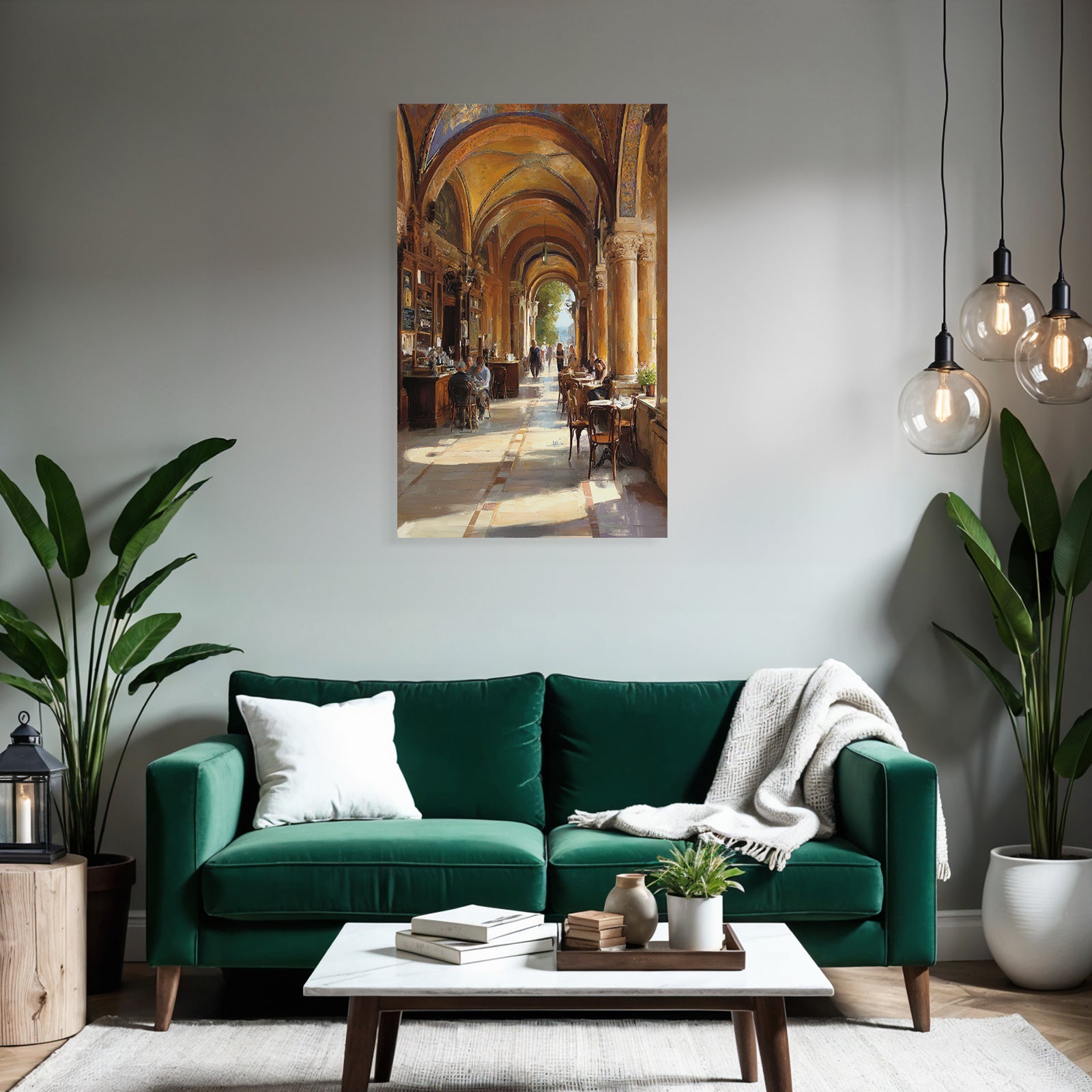 Elegant Interior Cafe With Blur