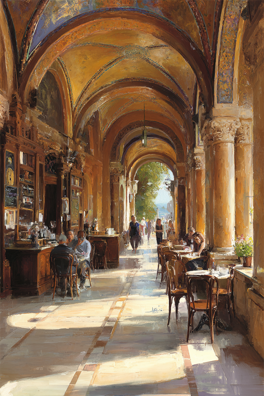 Elegantes Innenraum Cafe Mit Unschärfe | Bars Cafes Theater Bibliotheken | Architektur
