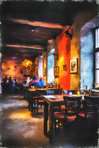 Restaurant Interior Gemütliche Atmosphäre Mit Kunstwerken | Bars Cafes Theater Bibliotheken | Architektur
