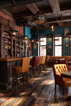 Warme Dekorierte Bar Pub Innenansicht | Bars Cafes Theater Bibliotheken | Architektur
