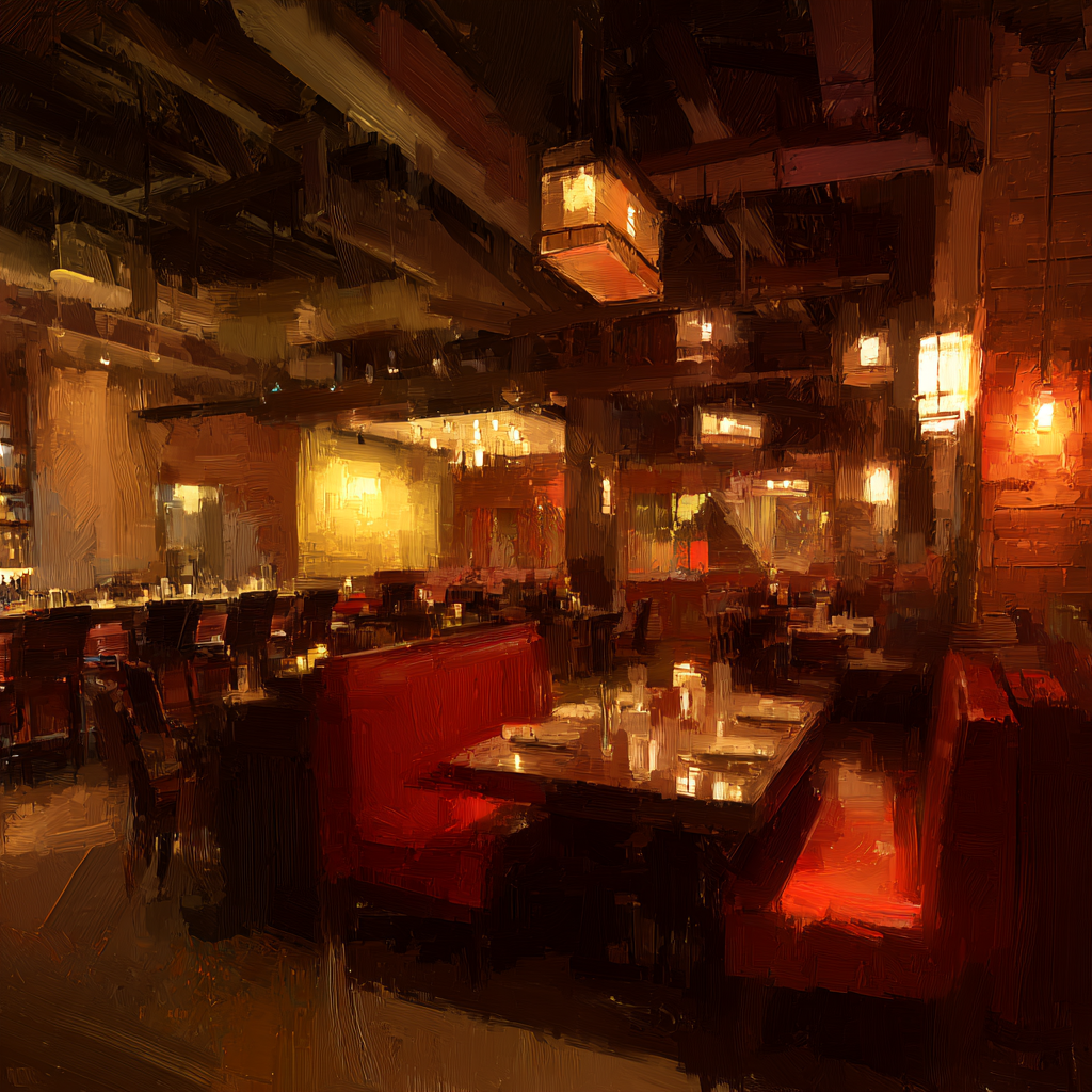 Restaurant Innenansicht Warm Einladend Malerisch | Bars Cafes Theater Bibliotheken | Architektur