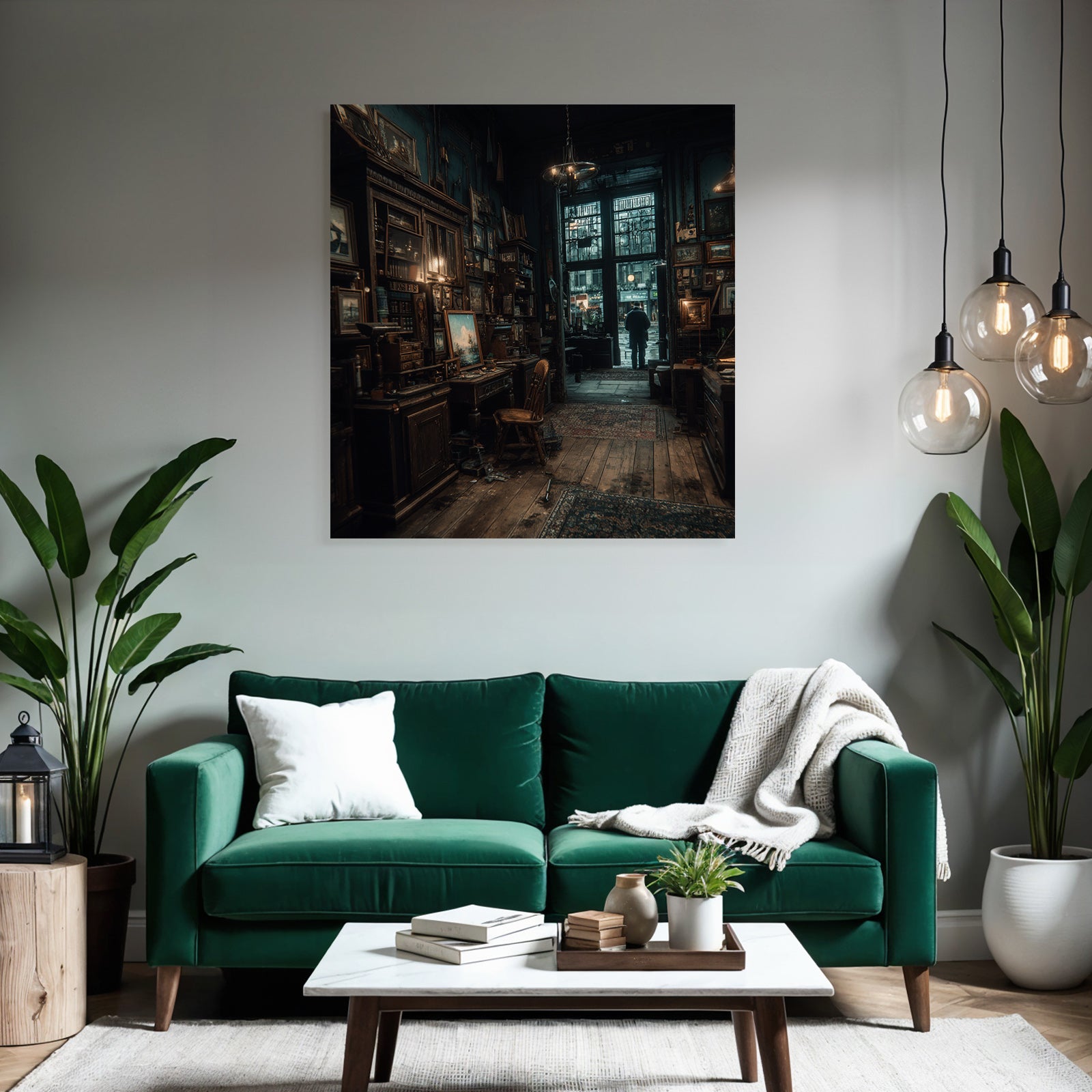 Vintage Antiqü Shop Interior Mit Historsichen Artikeln