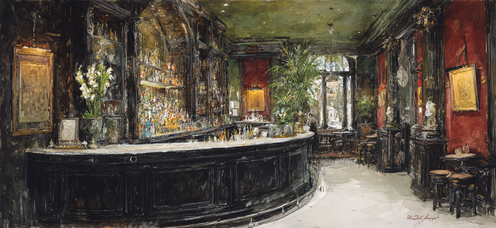 Elegantes Bar Und Lounge Mit Roten Accents | Bars Cafes Theater Bibliotheken | Architektur