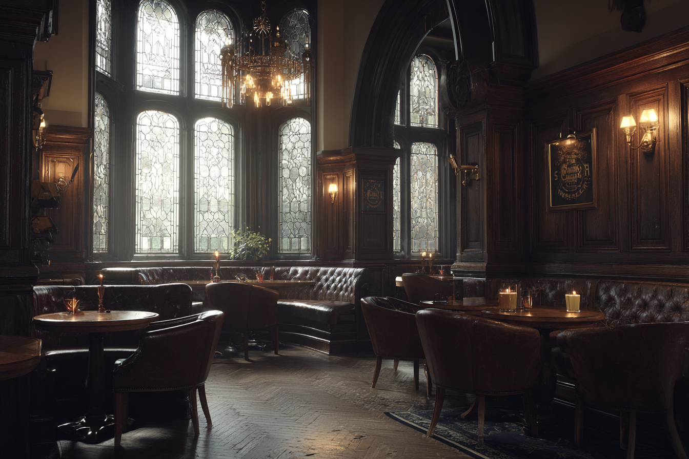 Gemütliche Elegante Inneneinrichtung Barschank Pub | Bars Cafes Theater Bibliotheken | Architektur
