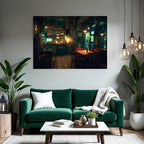 Cozy Cafe Interior With Rustic Charm