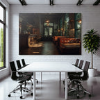 Stylish interior Bar Cafe Wooden bar Leather seating Wooden floor