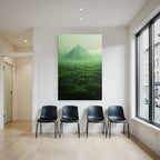 Moderne Futuristische Landschaft Pyramidenstruktur Natur Und