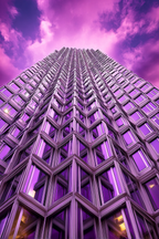 Moderne Hochhaus Moderne Purpurn Himmel | Moderne Architektur | Architektur