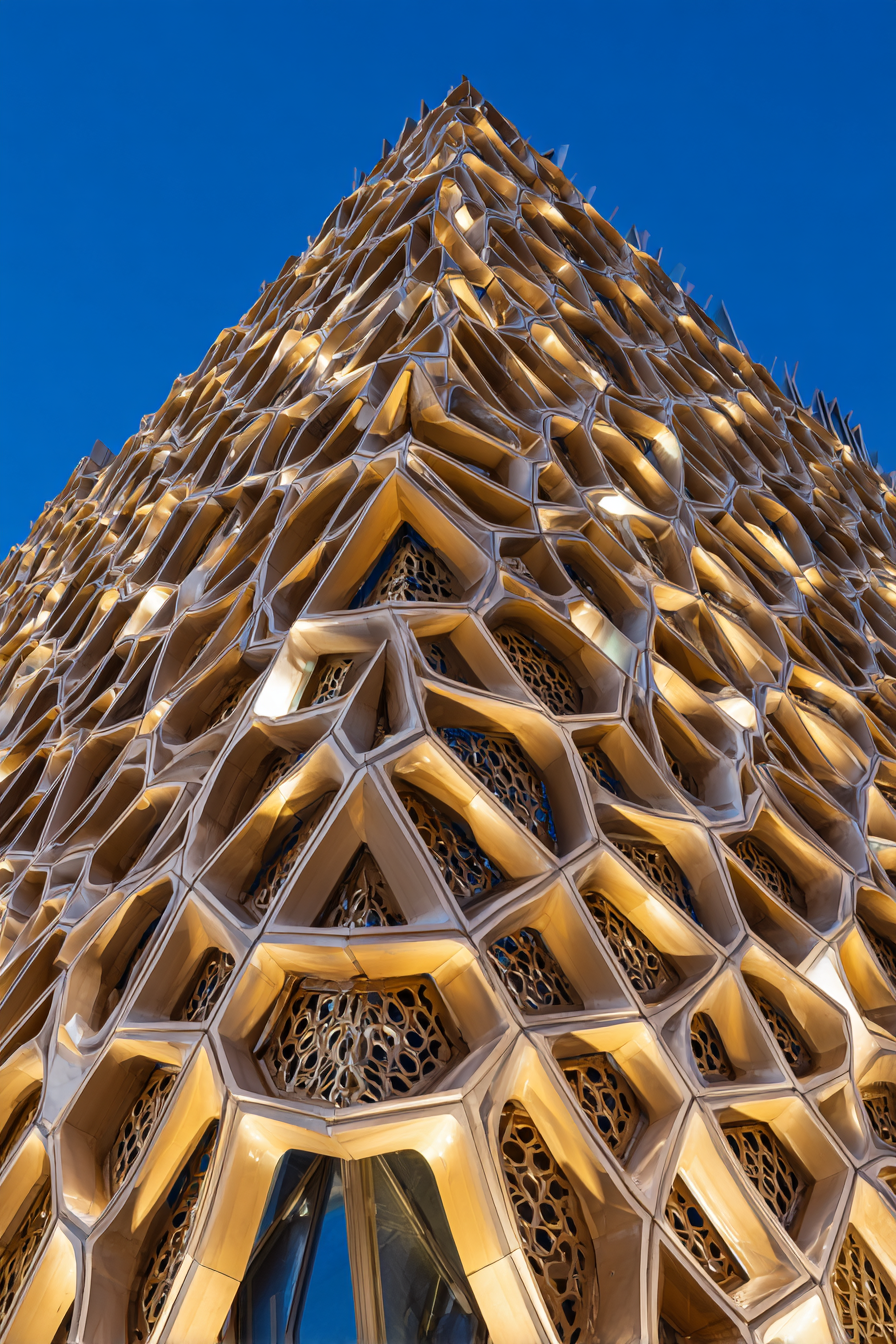 Moderne Honeycomb Fassade Modernes | Moderne Architektur | Architektur
