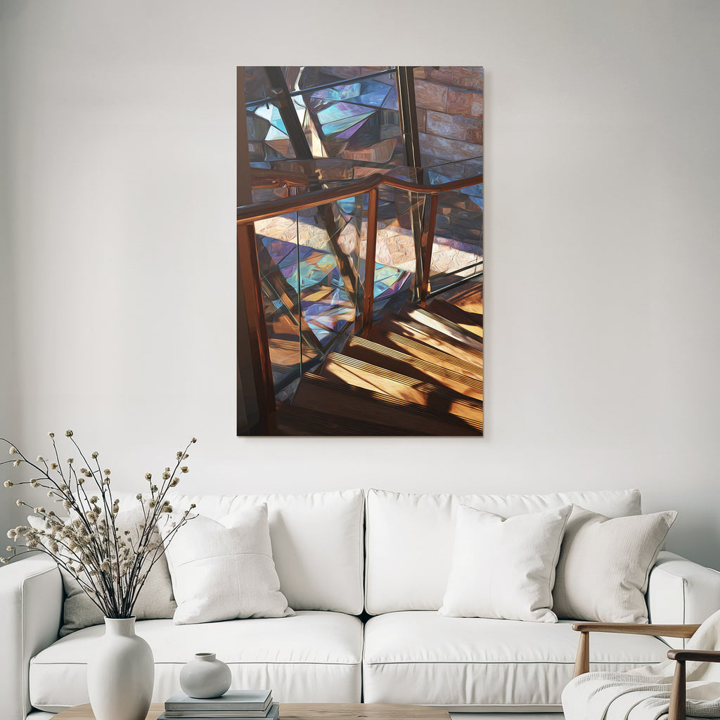 Moderne Modern Treppe Mit Holz Und Glass Railing