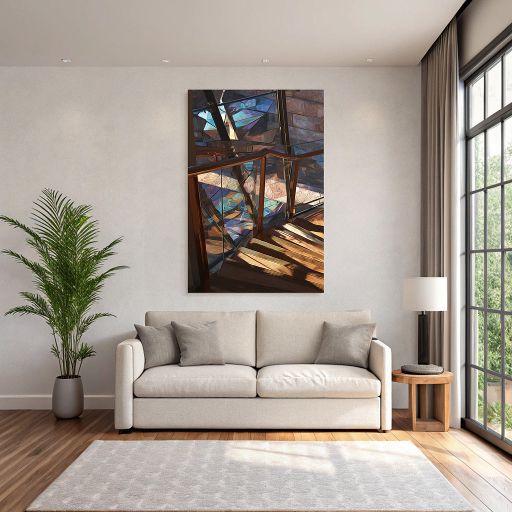 Moderne Modern Treppe Mit Holz Und Glass Railing
