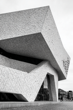 Moderne Moderne Geometrische Fassade Jutende Elemente | Moderne Architektur | Architektur