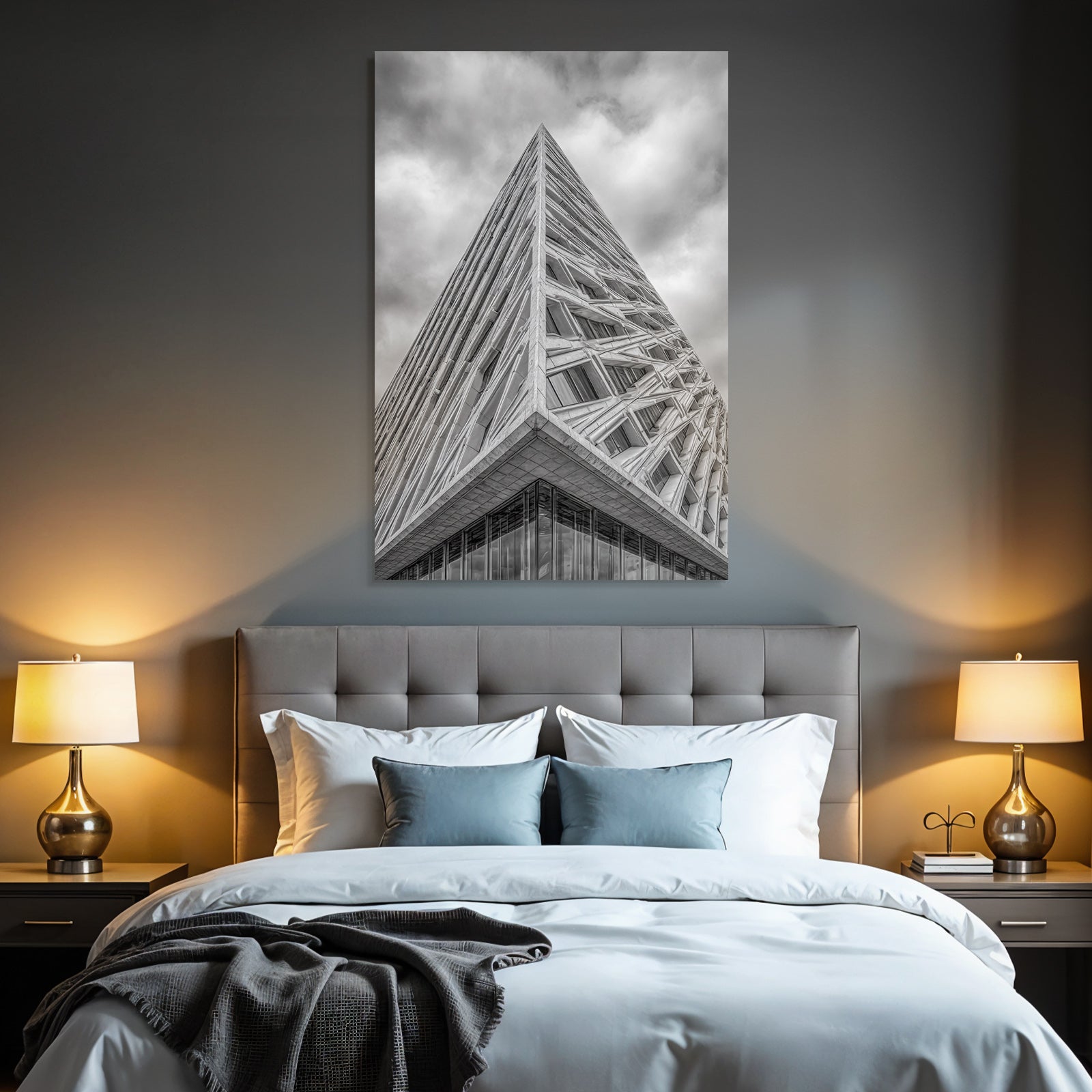 Moderne Moderne Geometrisches Design Monochrom