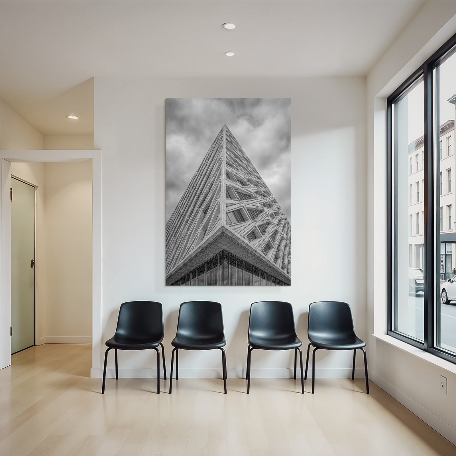 Moderne Moderne Geometrisches Design Monochrom